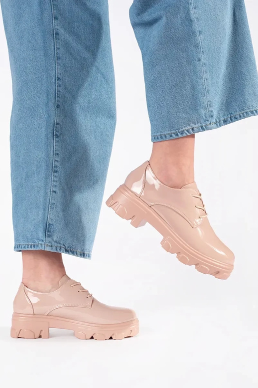 Zapatos con efecto de charol y...