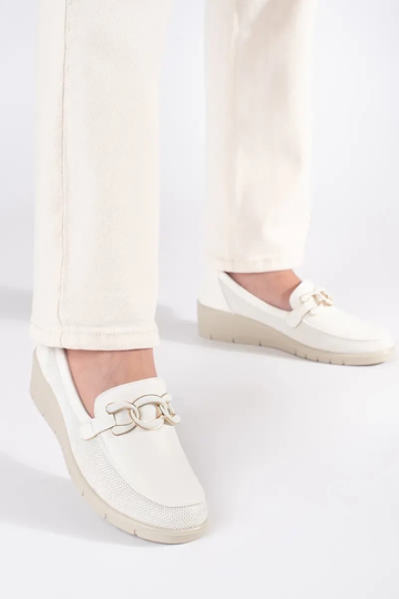 Zapatos bajos blancos con... 2