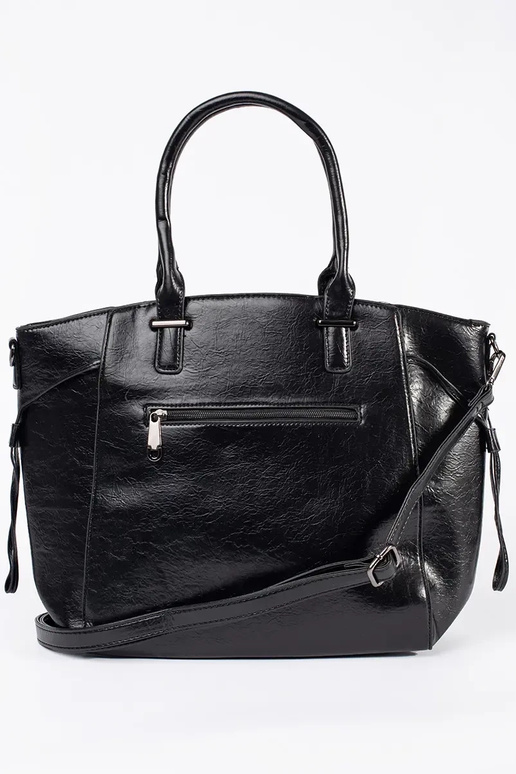 Bolso grande negro con correa adicional