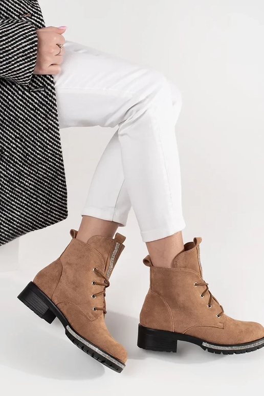 Zapatos color arena con cordones Zapatos color arena con cordones