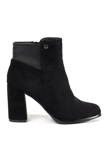 botines de ante color negro