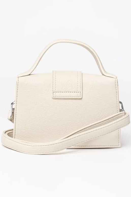 Bolso pequeño beige claro con asa