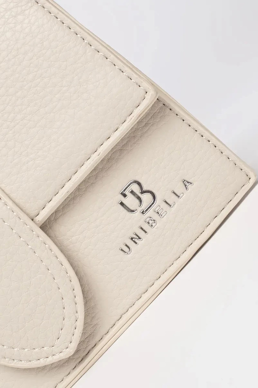 Bolso pequeño beige claro con asa