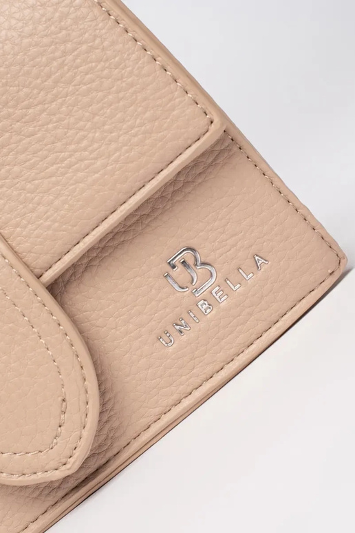 Bolso pequeño beige con asa