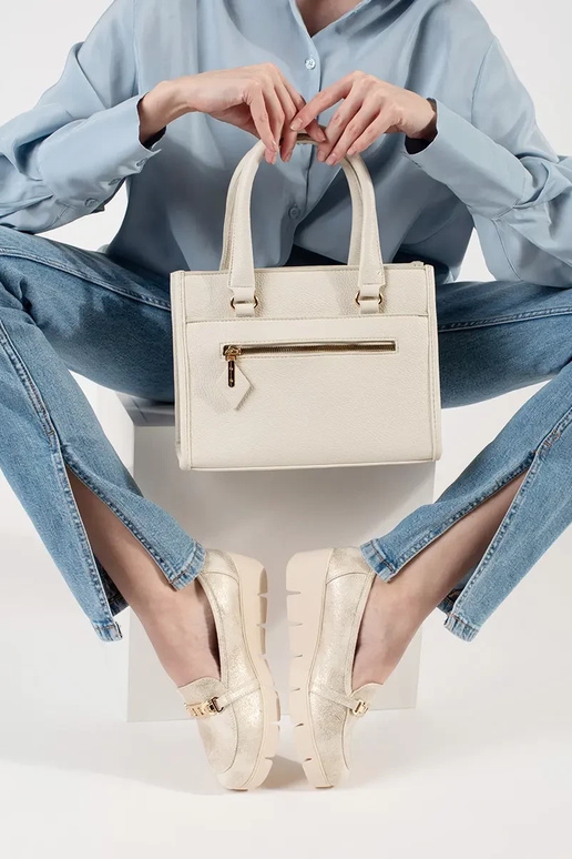 Bolso color arena brillante con...