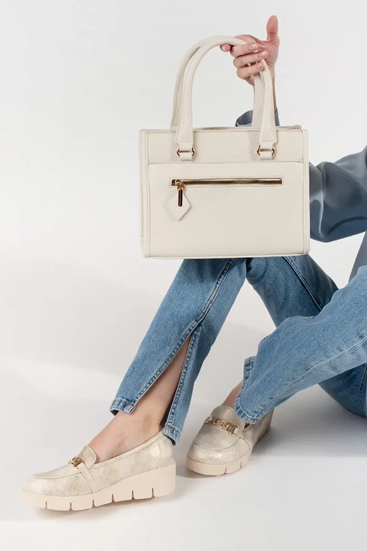 Bolso color arena brillante con...