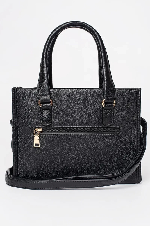 Bolso negro con cremallera