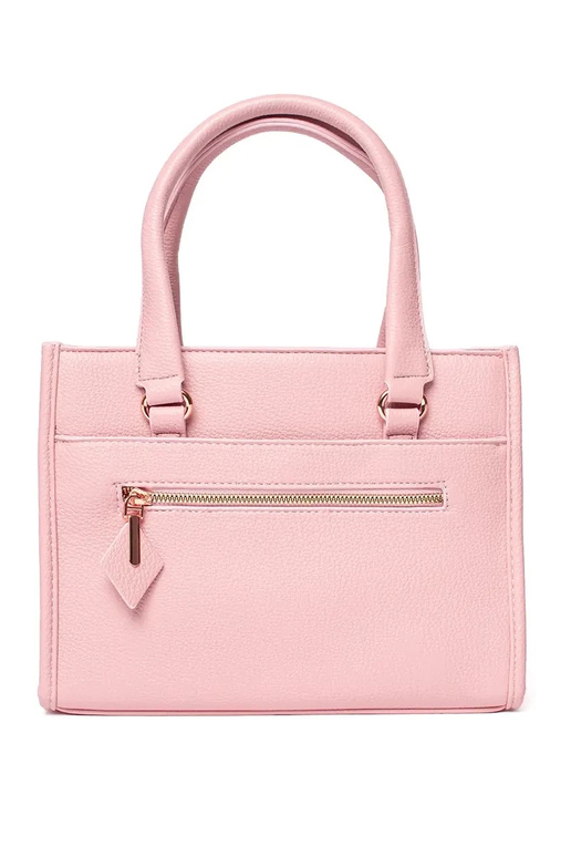Bolso rosa con cremallera