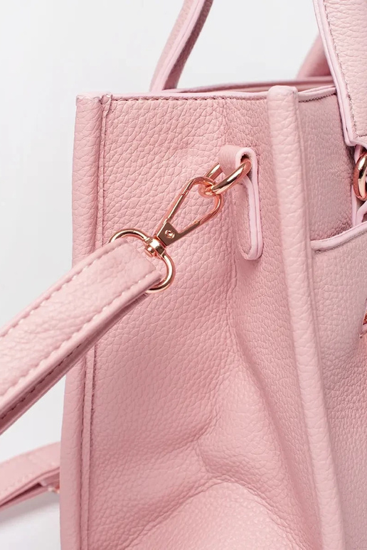 Bolso rosa con cremallera