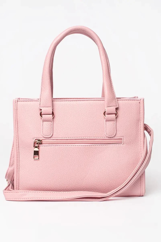 Bolso rosa con cremallera