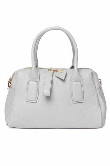 Bolso de mano gris para mujer