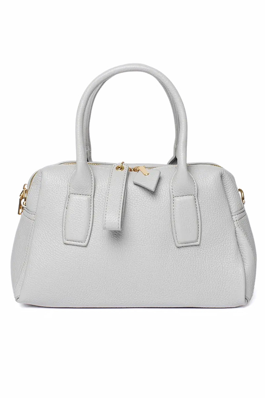 Bolso de mano gris para mujer
