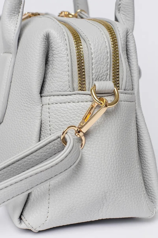 Bolso de mano gris para mujer