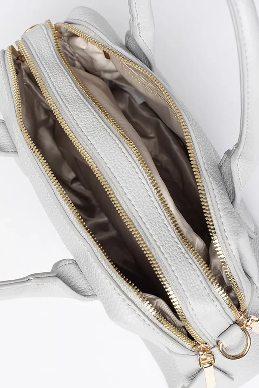 Bolso de mano gris para mujer