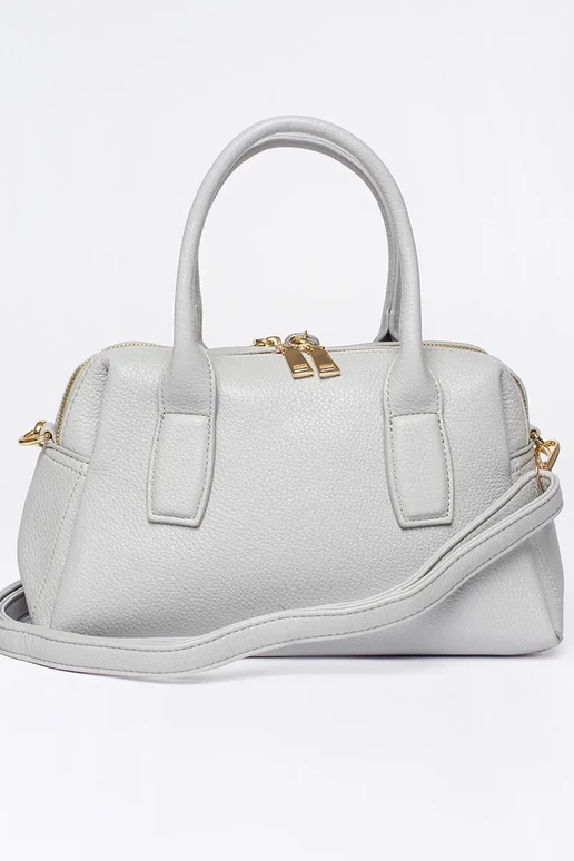 Bolso de mano gris para mujer