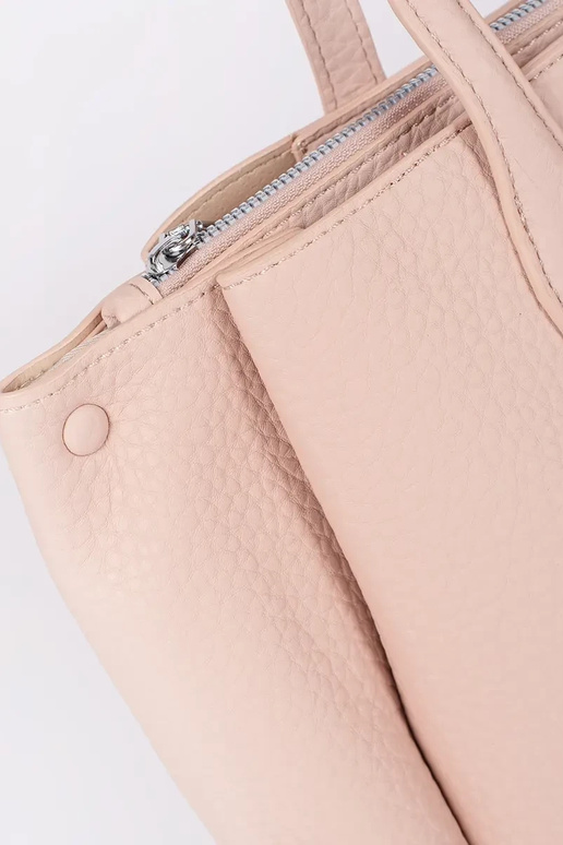 bolso shopper de eco cuero rosa