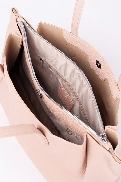 bolso shopper de eco cuero rosa