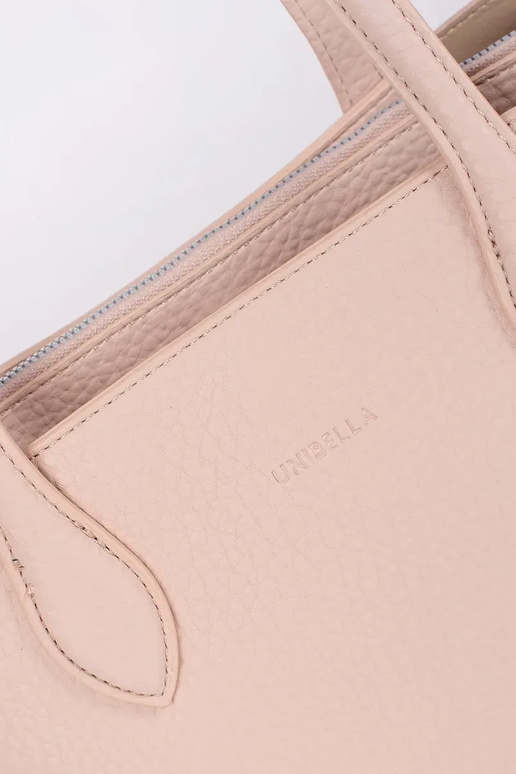 bolso shopper de eco cuero rosa