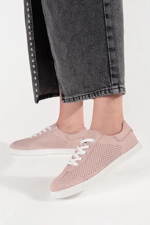 Zapatos de encaje de piel natural en... Zapatos de encaje de piel natural en...