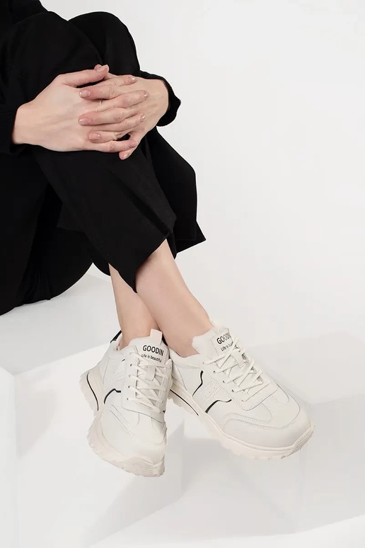 Zapatillas deportivas de piel en... Zapatillas deportivas de piel en...