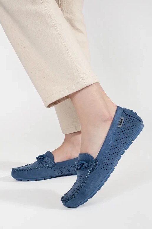 Mocasines calados para mujer de color...