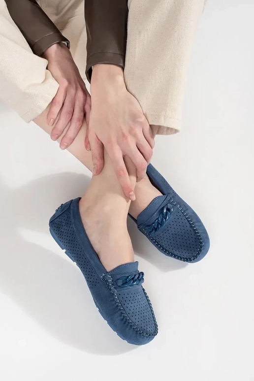 Mocasines calados para mujer de color...