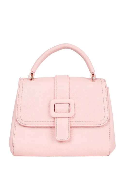 Bolso pequeño rosa brillante con...
