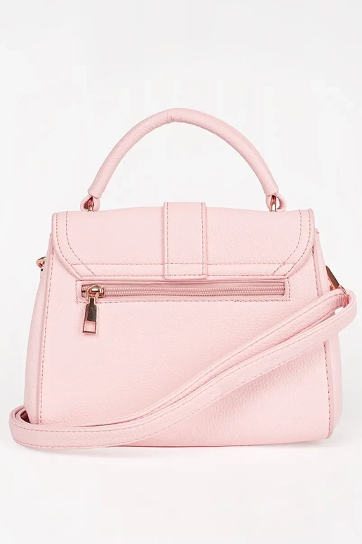 Bolso pequeño rosa brillante con...