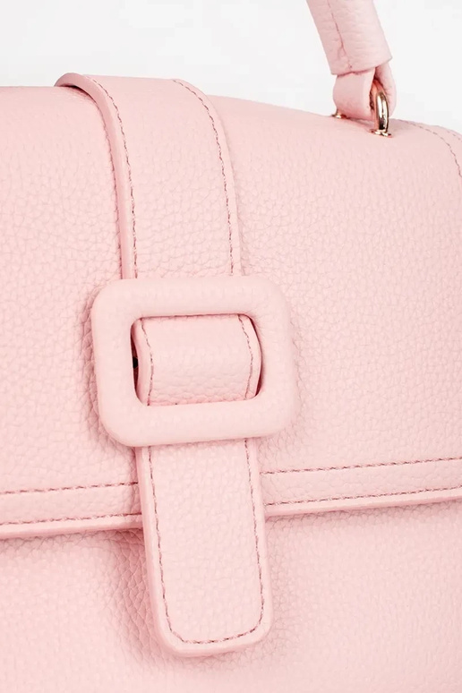 Bolso pequeño rosa brillante con...
