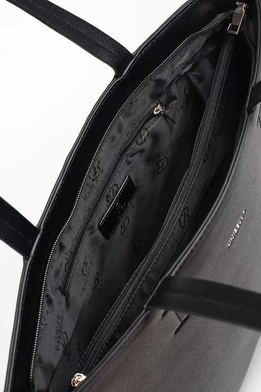 Gran bolso shopper negro con tachuelas