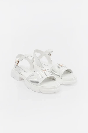 sandalias blancas con... 2