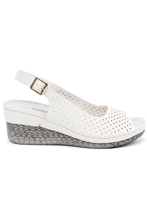 Sandalias caladas color blanco Sandalias caladas color blanco