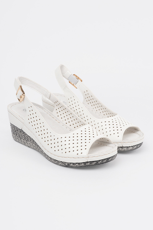 Sandalias caladas color blanco Sandalias caladas color blanco