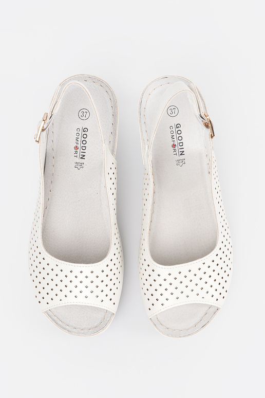 Sandalias caladas color blanco Sandalias caladas color blanco