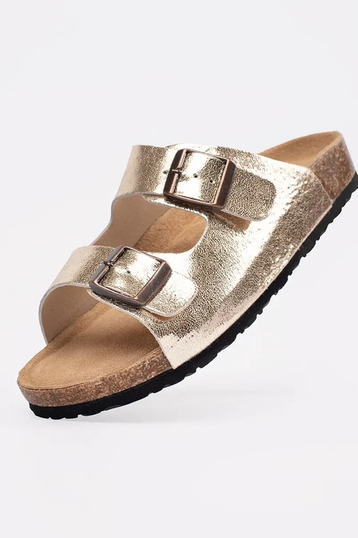 Chanclas planas color dorado Chanclas planas color dorado