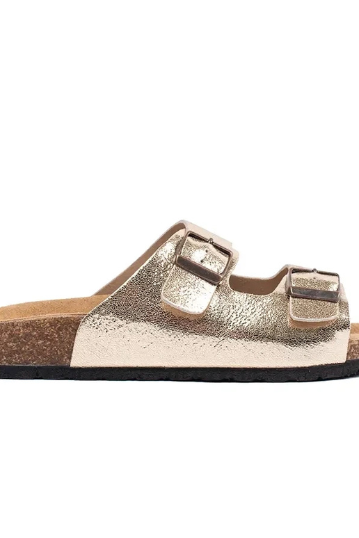 Chanclas planas color dorado Chanclas planas color dorado