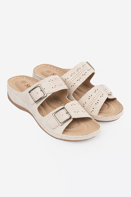 Sandalias de plataforma baja con... Sandalias de plataforma baja con...