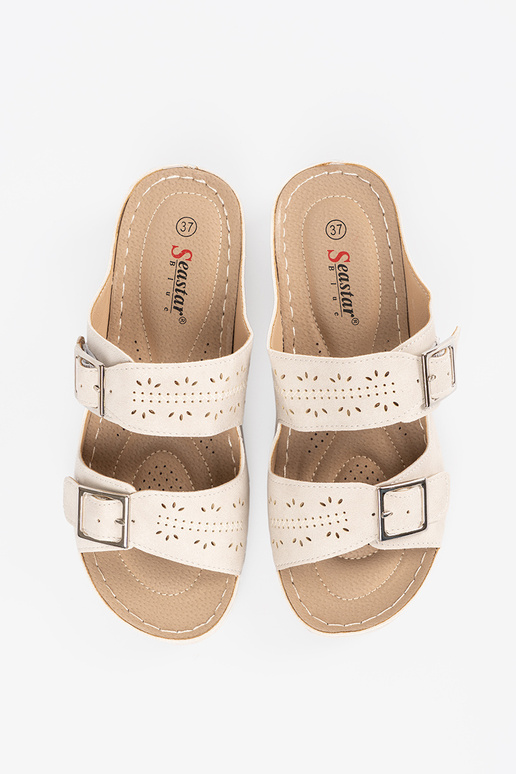 Sandalias de plataforma baja con... Sandalias de plataforma baja con...