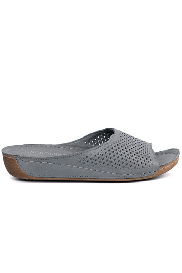 Zapatillas de cuero grises