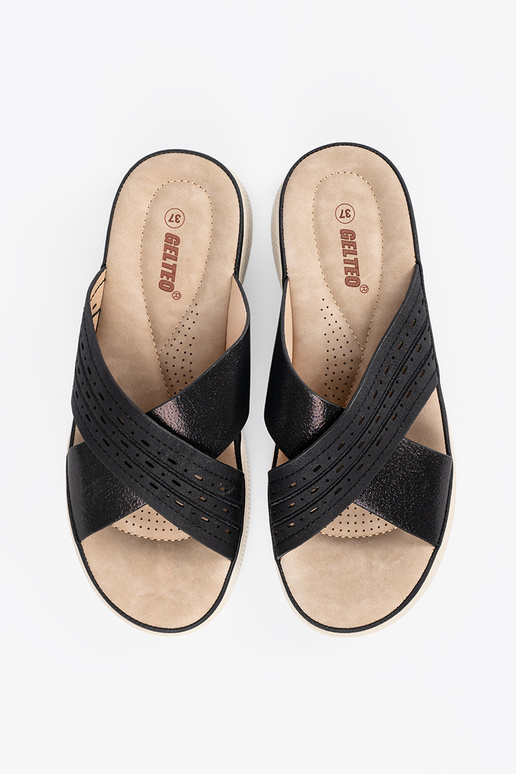 Zapatillas con plataforma negras