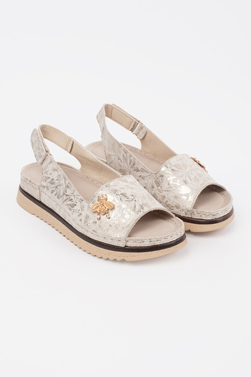 Sandalias color marfil con... 2