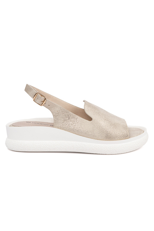 Sandalias cómodas de mujer color dorado