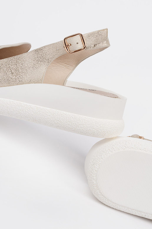 Sandalias cómodas de mujer color dorado