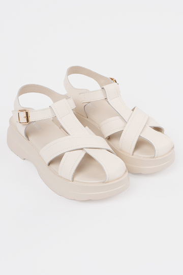 Sandalias color marfil de... 2
