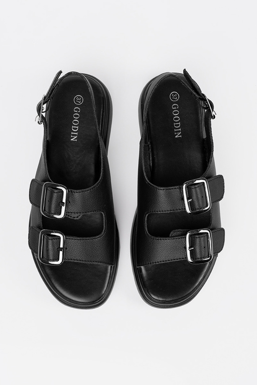 Sandalias clásicas negras con plataforma Sandalias clásicas negras con plataforma