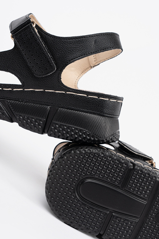 Sandalias clásicas negras para mujeres Sandalias clásicas negras para mujeres