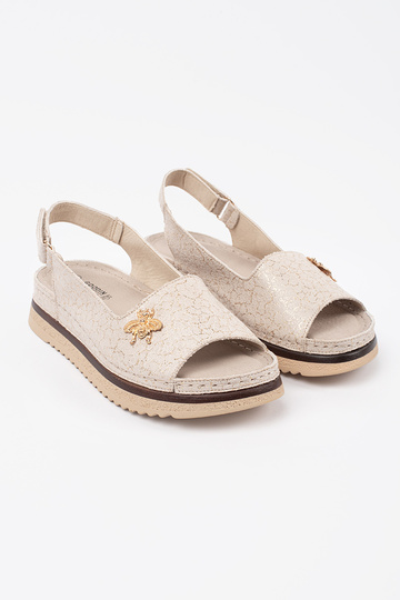Sandalias color beige con... 2