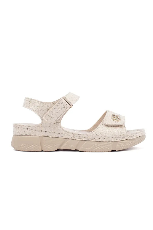 sandalias color marfil para mujer