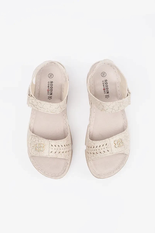 sandalias color marfil para mujer