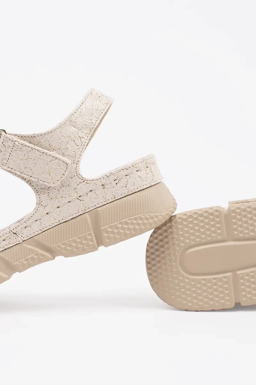 sandalias color marfil para mujer